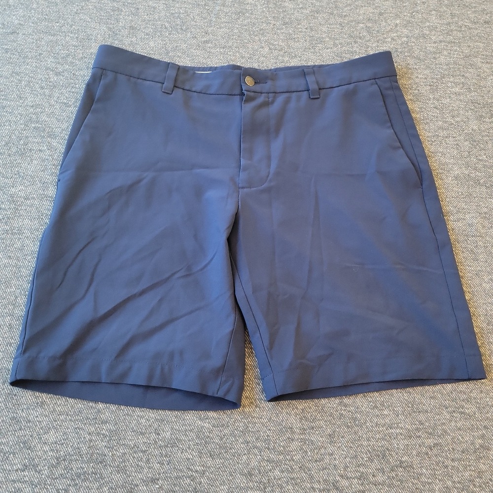 Callaway Shorts Men's 32 Navy Blue Performance Golf Chino Stretch Flat Front